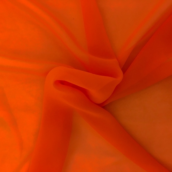 Chiffon Fabric Deep Orange